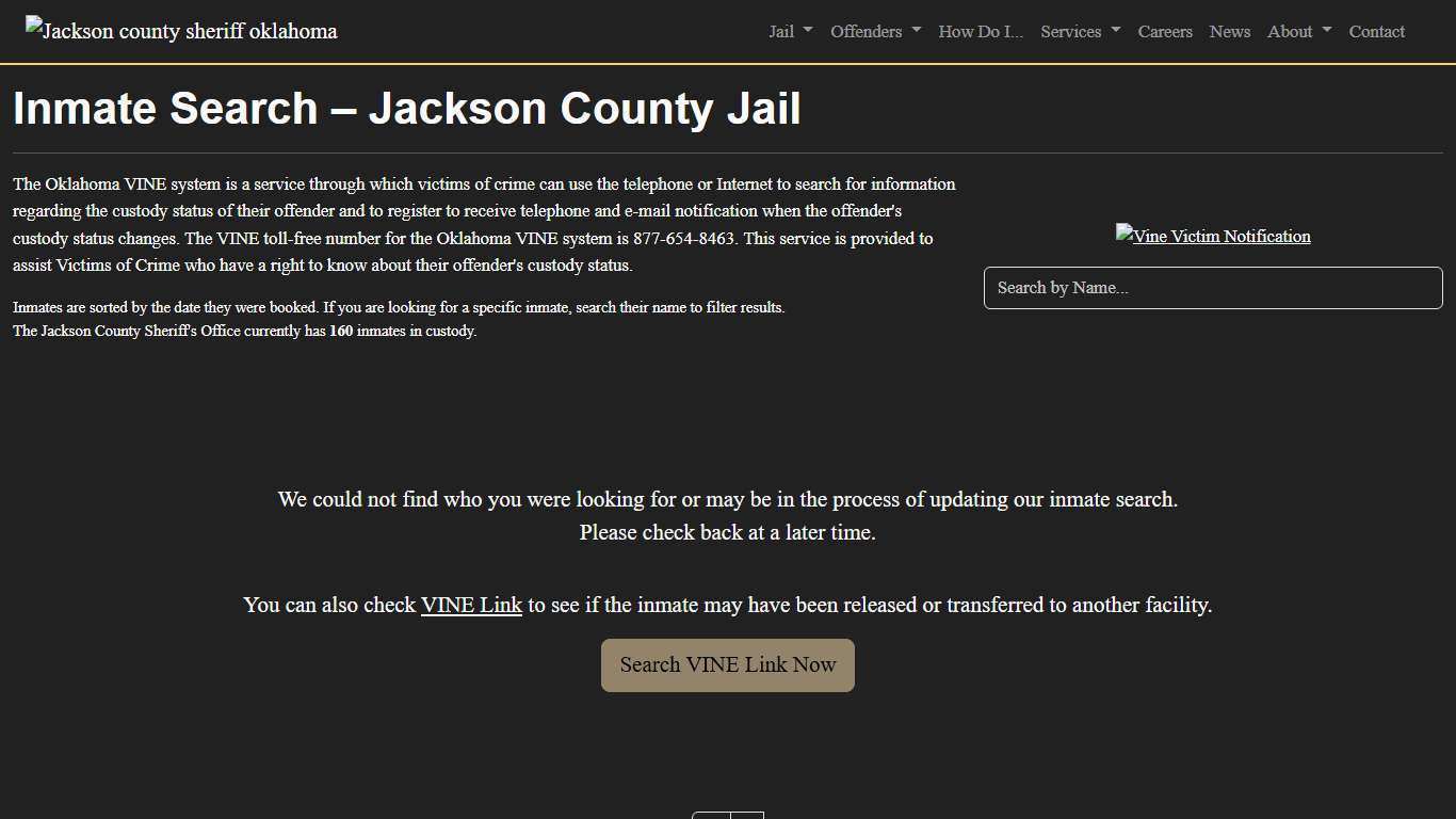 Inmate Search | Jackson County Sheriff's Office